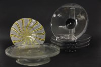 Lot 173 - A Venetian style coloured glass plate