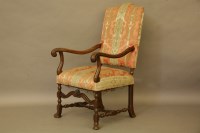 Lot 462 - A Caroleon style open armchair