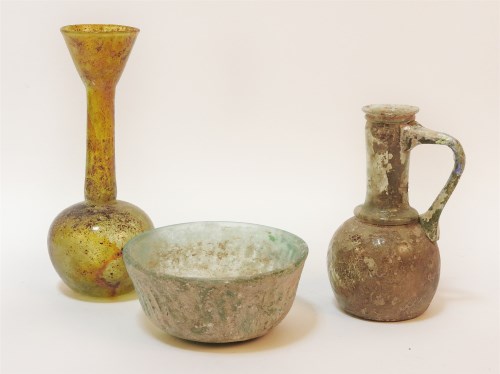 Lot 162 - Three ancient items of glass