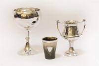 Lot 118 - Two silver trophies