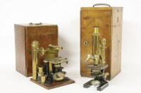 Lot 200 - A Carl Zeiss Jena brass microscope (No. 44041)