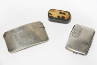Lot 73 - Two silver card cases
