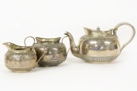 Lot 143 - A Victorian three piece silver tea set