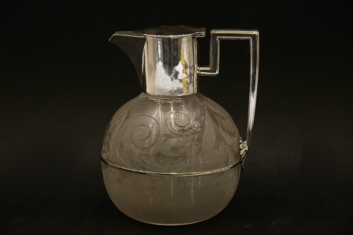 Lot 125 - A Victorian silver topped Claret jug