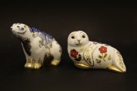 Lot 171 - A Royal Crown Derby paperweight in the form of a polar bear