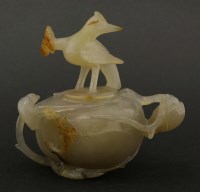 Lot 156 - An unusual 20th century agate bowl and cover