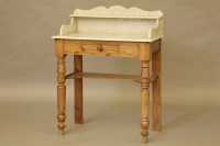 Lot 212 - A French marble top wash stand
