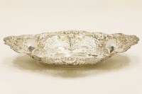 Lot 134 - A pierced silver dish