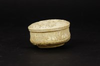 Lot 37 - A European carved ivory trinket box