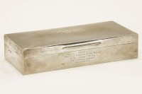 Lot 119 - A George VI silver cigarette case
