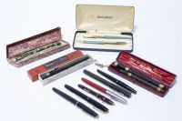 Lot 56 - A collection of fountain pens