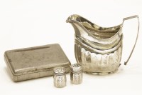 Lot 136 - A George III silver cream jug
