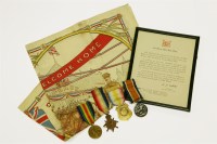 Lot 95 - A group of WWI medals