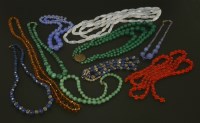 Lot 1548 - Assorted bead necklaces