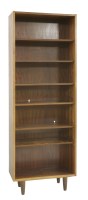 Lot 610 - A rosewood open bookcase