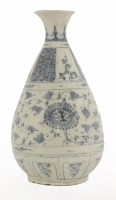 Lot 8 - A South Asian blue and white vase