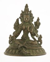 Lot 141 - A Nepalese bronze figure of Tara