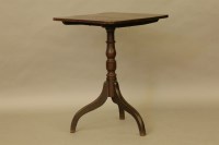 Lot 573 - A George III mahogany tea table on tripod base