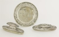 Lot 302 - A Chinese silver small Dish