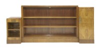 Lot 374 - A French burr walnut bookcase