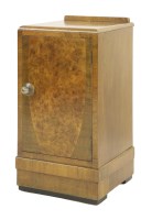 Lot 405 - An Art Deco walnut pedestal cupboard