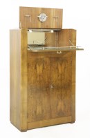 Lot 415 - An Art Deco walnut cocktail cabinet