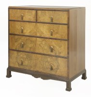 Lot 420 - A walnut chest