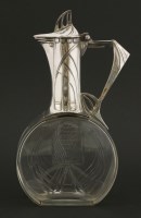 Lot 102 - A WMF silver-plated claret jug