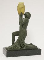 Lot 250 - An Art Deco-style table lamp