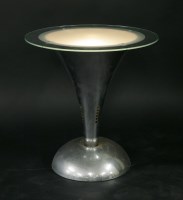 Lot 596 - A chrome lamp table