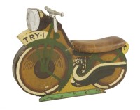 Lot 414 - A painted fairground trials bike