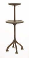 Lot 5 - A burr ash and oak two-tier stand