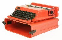 Lot 637 - An Olivetti 'Valentine' typewriter