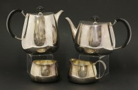 Lot 521 - A 'Pride' pattern four-piece tea set