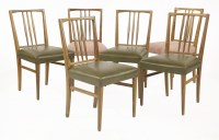 Lot 547 - A set of six Gordon Russell teak dining chairs