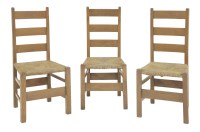 Lot 66 - Three oak Letchworth chairs