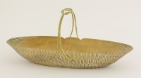 Lot 576 - A carved wooden basket