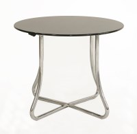 Lot 219 - A circular glass coffee table