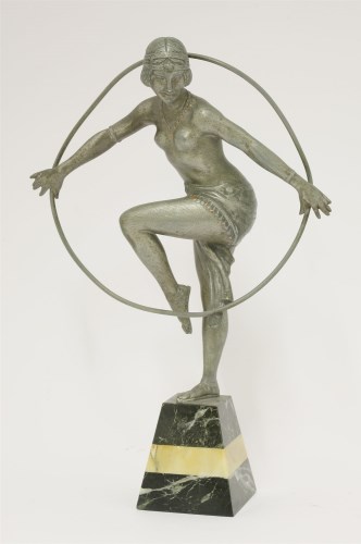 Lot 244 - A spelter figure