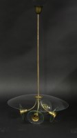 Lot 731 - A brass ceiling light