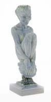 Lot 181 - A stoneware figure of a faun