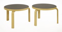 Lot 606 - A pair of '90D' side tables