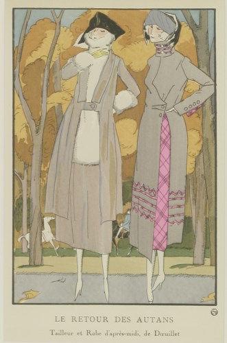 Lot 200 - French Art Deco fashion prints L’EPOUSEE ANX DENTELLES; LE RETOUR DES AUTANS; LES DEUX SCEURS; ...