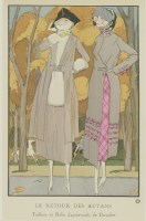 Lot 200 - French Art Deco fashion prints L’EPOUSEE ANX DENTELLES; LE RETOUR DES AUTANS; LES DEUX SCEURS; ...