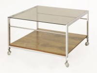 Lot 556 - A chrome side table