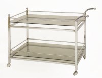 Lot 557 - A chrome two-tier trolley