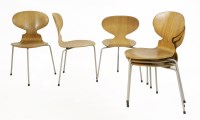 Lot 611 - A set of six 'Ant' chairs