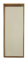 Lot 714 - A teak mirror