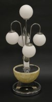 Lot 557 - A five-light table lamp
