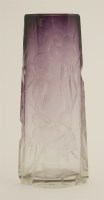 Lot 210 - A Moser mauve and clear glass vase